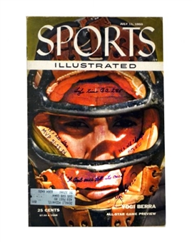 Yogi Berra Signed Sports Illustrated Magazine w/ Several Inscriptions